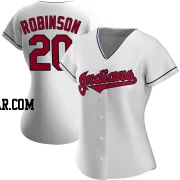 Frank Robinson Women's Cleveland Guardians White Authentic Home Jersey