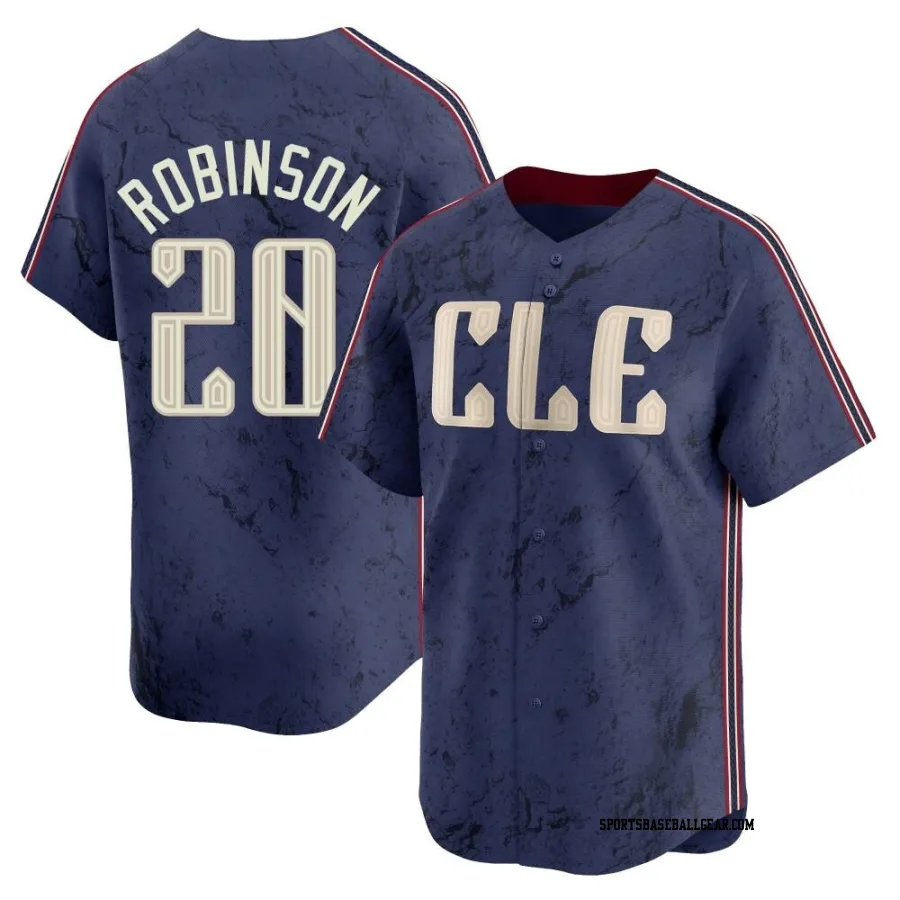 Frank Robinson Youth Cleveland Guardians Navy Limited 2024 City Connect Jersey