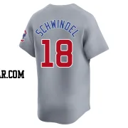 Frank Schwindel Men's Chicago Cubs Gray Limited Road Jersey