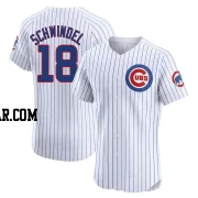 Frank Schwindel Men's Chicago Cubs White Elite Home Jersey