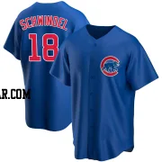 Frank Schwindel Youth Chicago Cubs Royal Replica Alternate Jersey