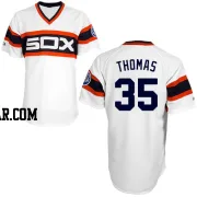 Frank Thomas Men's Chicago White Sox White Replica 1983 Throwback Jersey