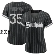 Frank Thomas Women's Chicago White Sox Black Replica 2021 City Connect Jersey