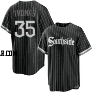 Frank Thomas Youth Chicago White Sox Black Replica 2021 City Connect Jersey