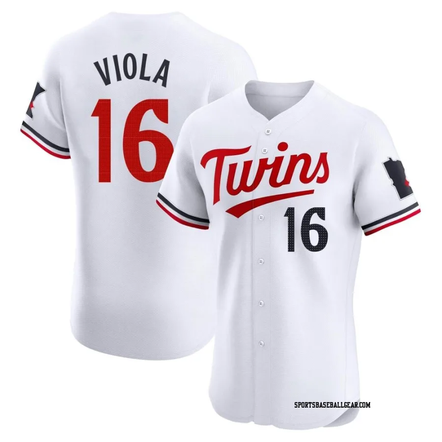 Frank Viola Men's Minnesota Twins White Elite Home Jersey