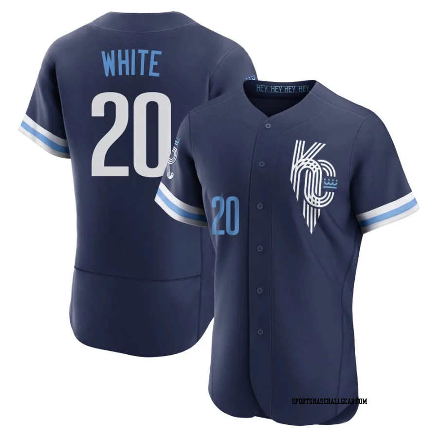 Frank White Men's Kansas City Royals Navy Authentic 2022 City Connect Jersey