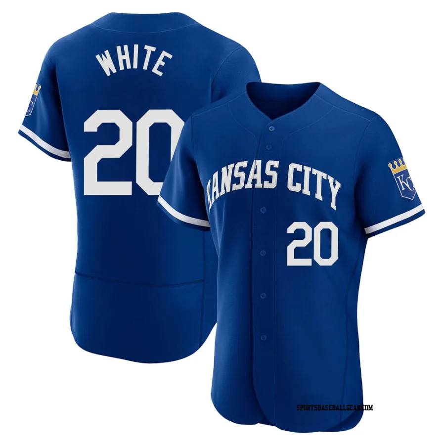 Frank White Men's Kansas City Royals Royal Authentic 2022 Alternate Jersey