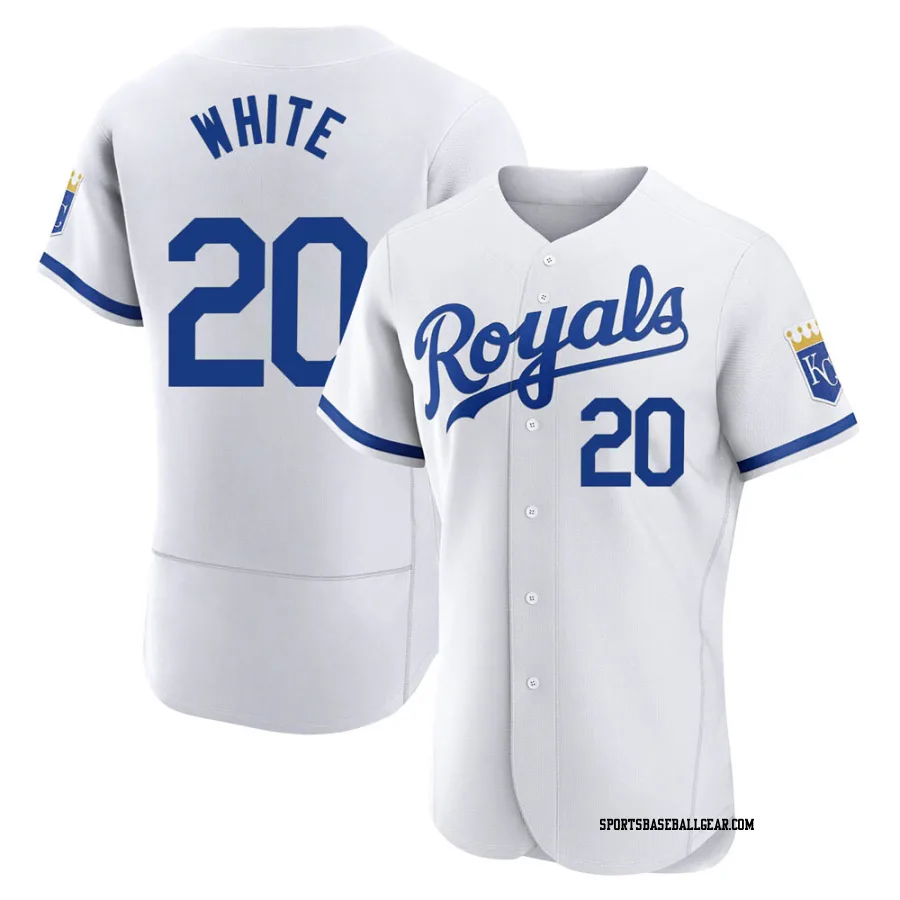 Frank White Men's Kansas City Royals White Authentic 2022 Home Jersey