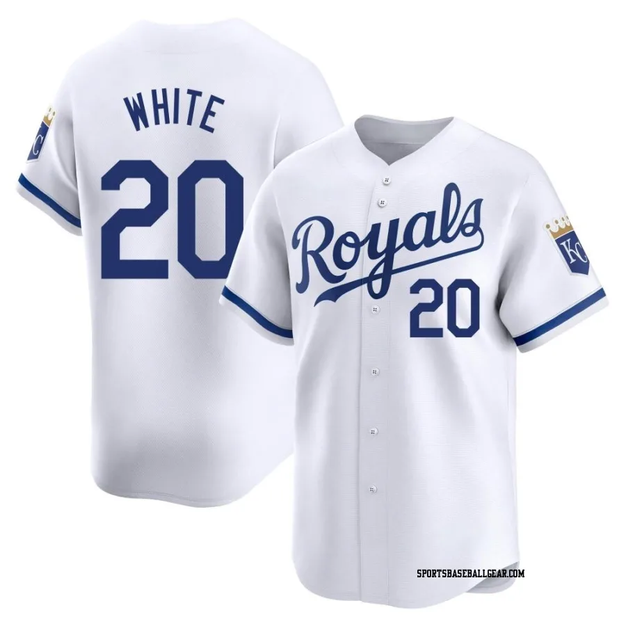 Frank White Men's Kansas City Royals White Limited Home Jersey