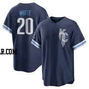 Frank White Youth Kansas City Royals Navy Replica 2022 City Connect Jersey