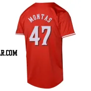 Frankie Montas Men's Cincinnati Reds Red Limited Alternate Jersey