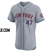 Frankie Montas Men's New York Mets Gray Elite Road Jersey