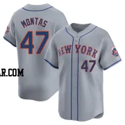 Frankie Montas Men's New York Mets Gray Limited Away Jersey