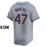 Frankie Montas Men's New York Mets Gray Limited Away Jersey