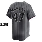 Frankie Montas Men's New York Mets Limited Graphite 2024 City Connect Jersey