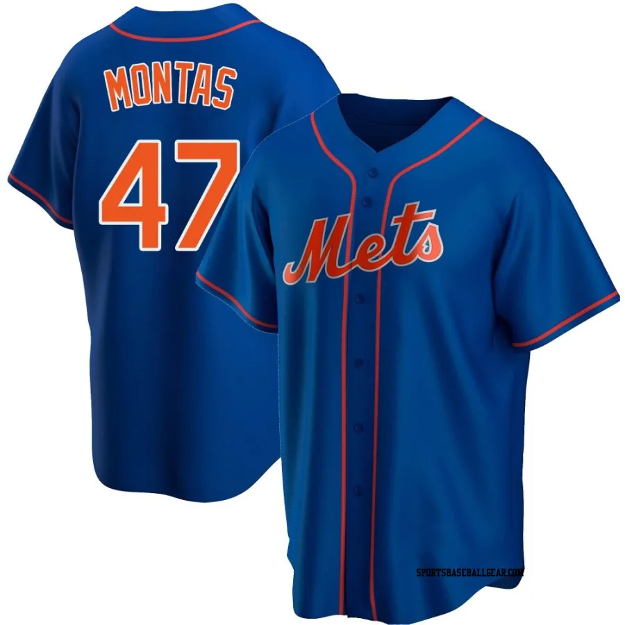 Frankie Montas Men's New York Mets Royal Replica Alternate Jersey