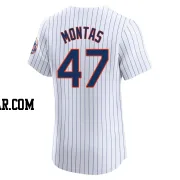 Frankie Montas Men's New York Mets White Elite Home Jersey