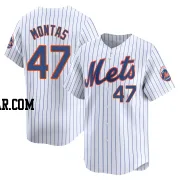 Frankie Montas Men's New York Mets White Limited Home Jersey