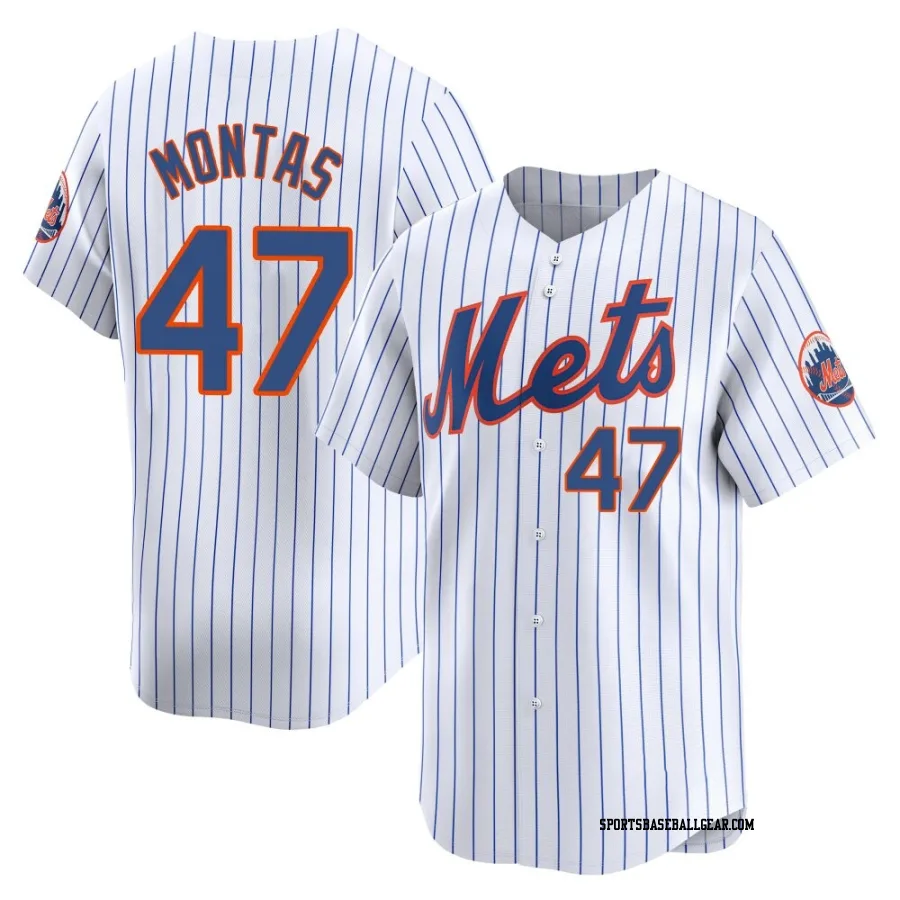 Frankie Montas Men's New York Mets White Limited Home Jersey