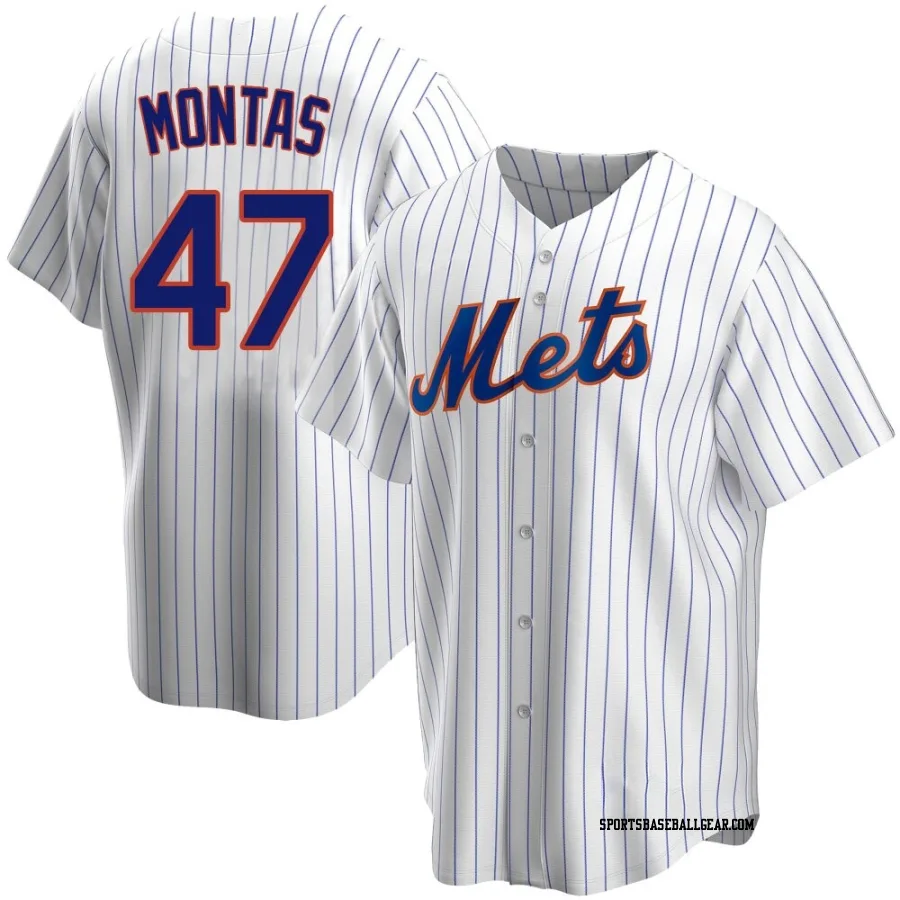 Frankie Montas Men's New York Mets White Replica Home Jersey