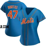 Frankie Montas Women's New York Mets Royal Authentic Alternate Jersey