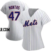 Frankie Montas Women's New York Mets White Authentic Home Jersey