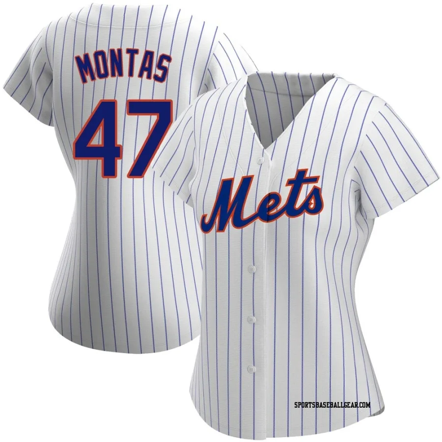 Frankie Montas Women's New York Mets White Authentic Home Jersey