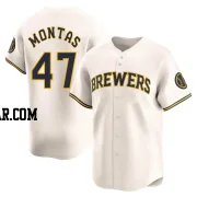 Frankie Montas Youth Milwaukee Brewers Cream Limited Home Jersey