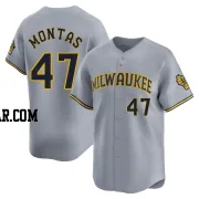 Frankie Montas Youth Milwaukee Brewers Gray Limited Away Jersey