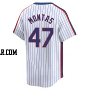 Frankie Montas Youth New York Mets White Limited Cooperstown Collection Jersey