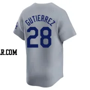 Franklin Gutierrez Men's Los Angeles Dodgers Gray Limited Away Jersey