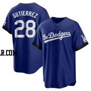 Franklin Gutierrez Men's Los Angeles Dodgers Royal Replica 2021 City Connect Jersey