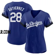 Franklin Gutierrez Women's Los Angeles Dodgers Royal Replica 2021 City Connect Jersey