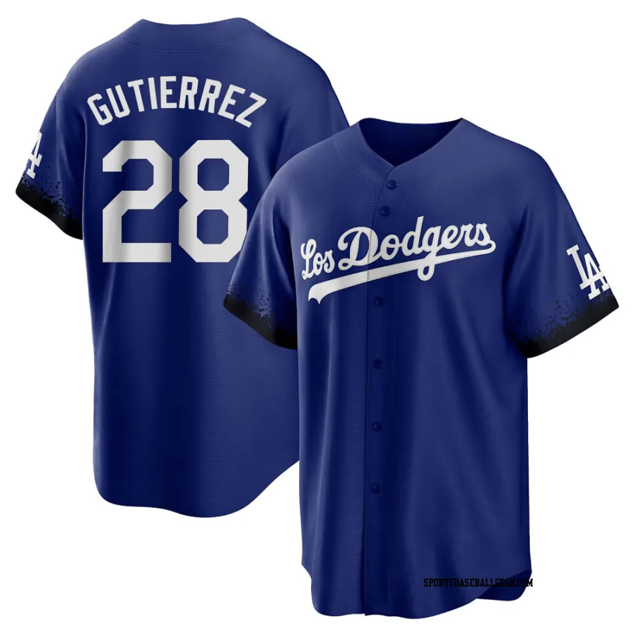 Franklin Gutierrez Youth Los Angeles Dodgers Royal Replica 2021 City Connect Jersey