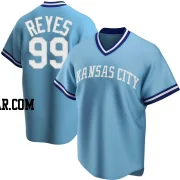 Franmil Reyes Men's Kansas City Royals Light Blue Replica Road Cooperstown Collection Jersey