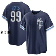 Franmil Reyes Men's Kansas City Royals Navy Replica 2022 City Connect Jersey