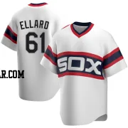 Fraser Ellard Men's Chicago White Sox White Replica Cooperstown Collection Jersey