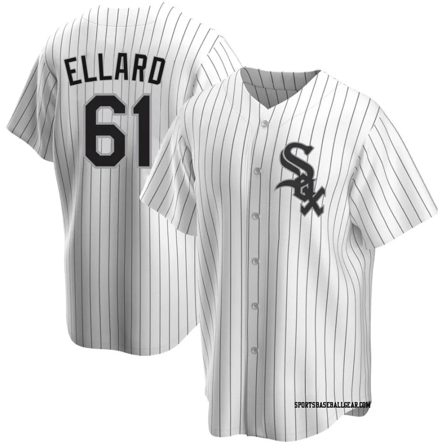 Fraser Ellard Men's Chicago White Sox White Replica Home Jersey