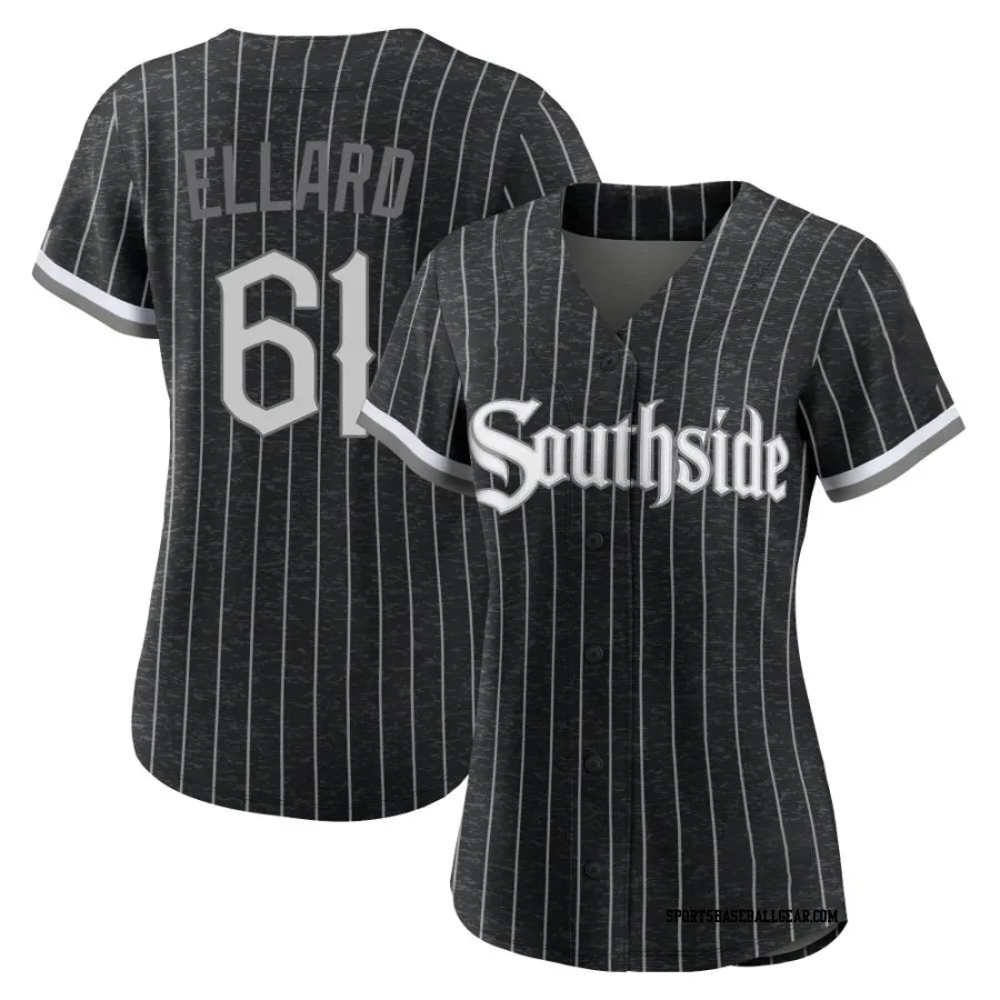 Fraser Ellard Women's Chicago White Sox Black Authentic 2021 City Connect Jersey