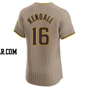 Fred Kendall Men's San Diego Padres Brown Elite Alternate Jersey