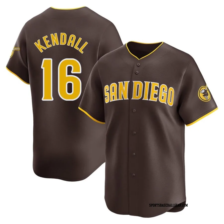 Fred Kendall Men's San Diego Padres Brown Limited Away Jersey