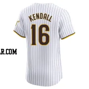 Fred Kendall Men's San Diego Padres White Elite Home Jersey