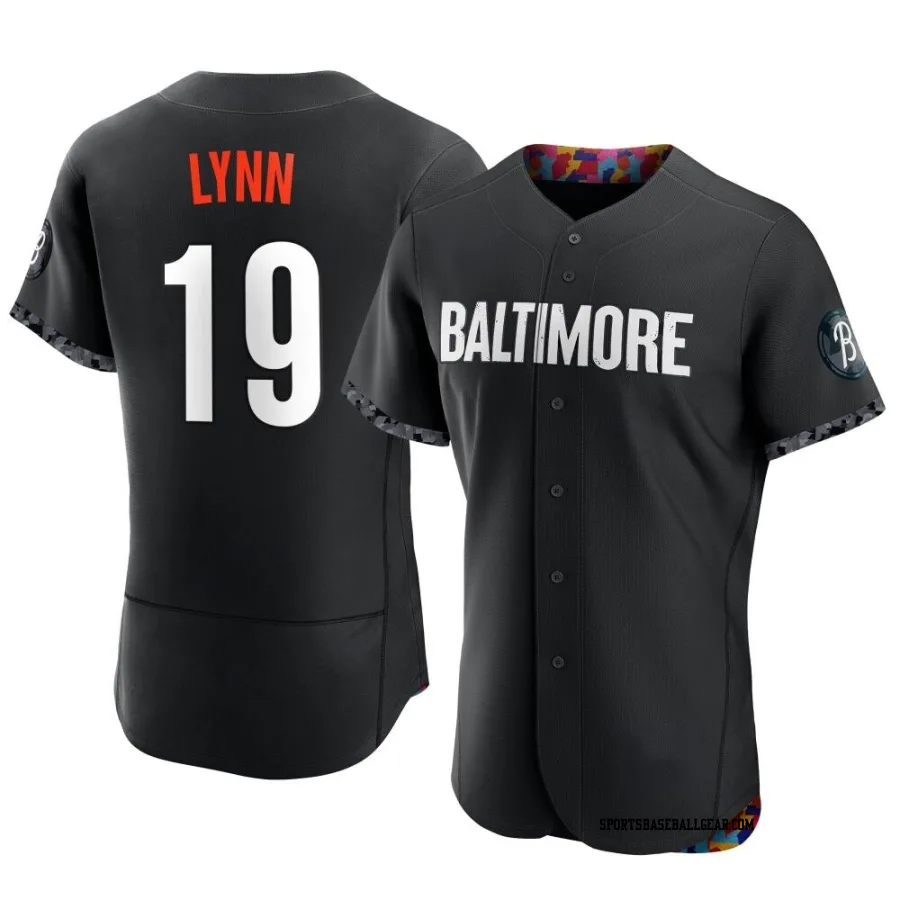 Fred Lynn Men's Baltimore Orioles Black Authentic 2023 City Connect Jersey