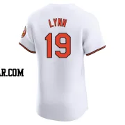 Fred Lynn Men's Baltimore Orioles White Elite Home Jersey