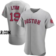 Fred Lynn Men's Boston Red Sox Gray Authentic Road Jersey