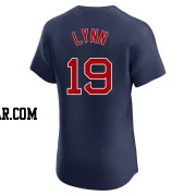 Fred Lynn Men's Boston Red Sox Navy Elite Alternate Jersey