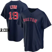 Fred Lynn Men's Boston Red Sox Navy Replica Alternate Jersey