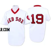 Fred Lynn Men's Boston Red Sox White Authentic Throwback Jersey