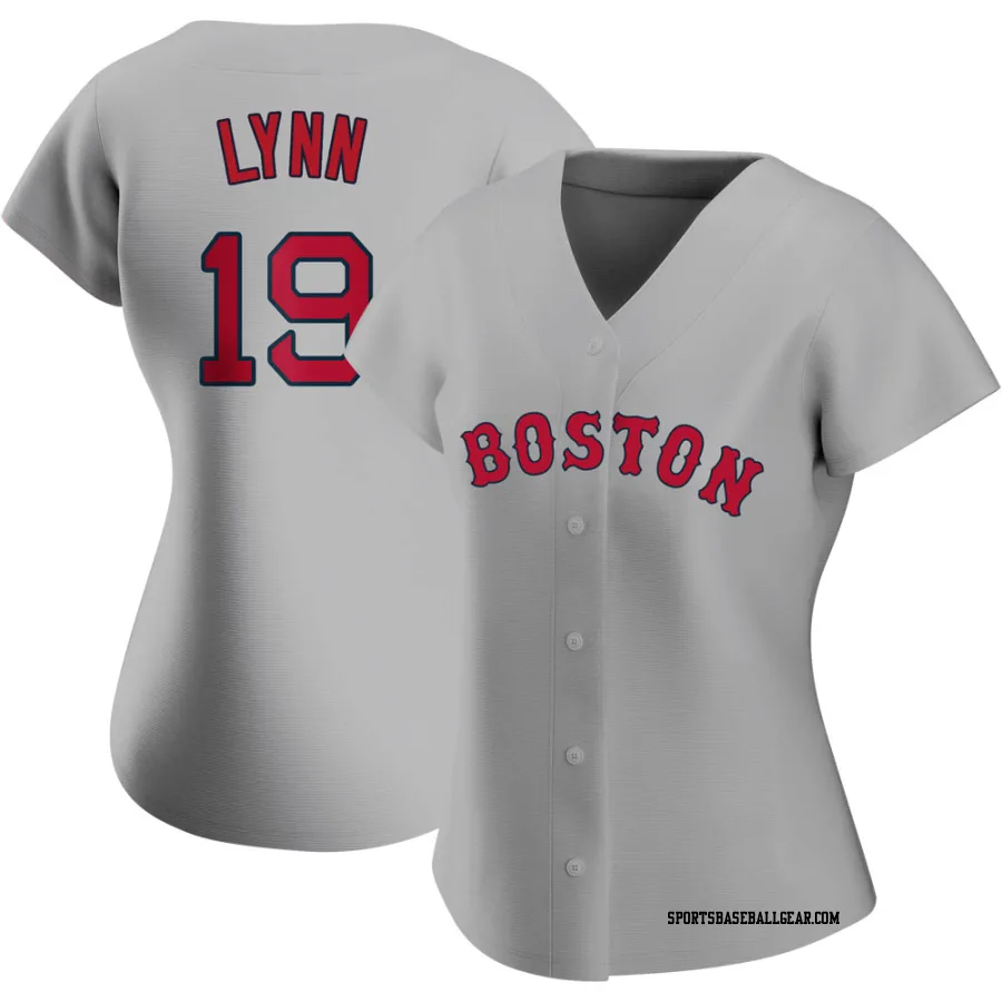 Fred Lynn Women's Boston Red Sox Gray Replica Road Jersey