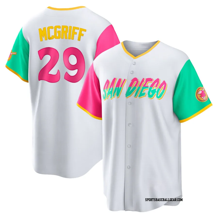 Fred Mcgriff Men's San Diego Padres White Replica 2022 City Connect Jersey